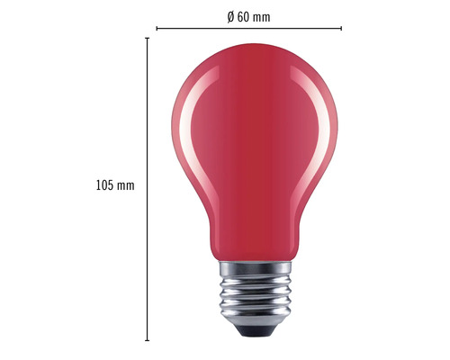 FLAIR LED lamp E27/4W A60 rood kopen! | HORNBACH