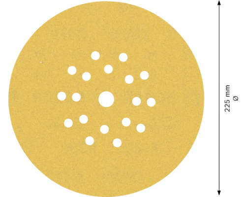 Schuurschijf met een diameter van 225 millimeter