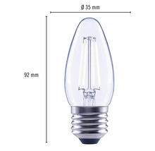 FLAIR LED lamp E27/4W C35 neutraalwit helder
