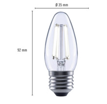 FLAIR LED lamp E27/5,5W C35 neutraalwit helder
