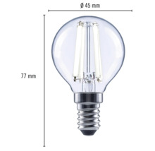 FLAIR LED lamp E14/5,5W G45 neutraalwit helder