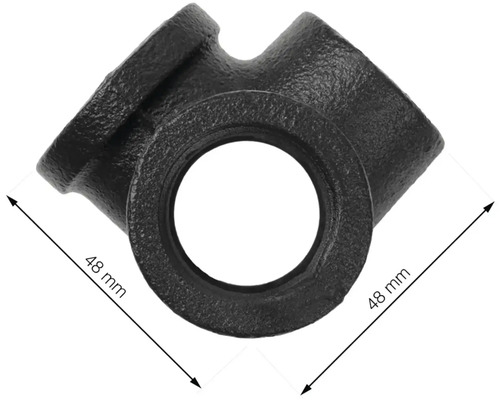 Vertakkingsstuk van gietijzer, 48 mm diameter