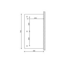 Technische tekening met afmetingen