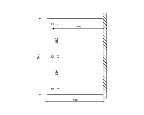 Technische tekening met maatvoering