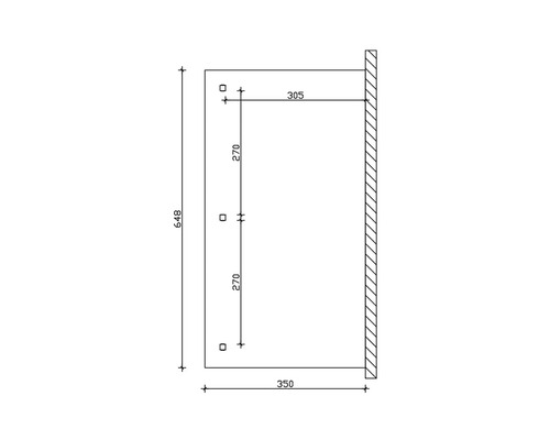 Technische tekening met maatvoering