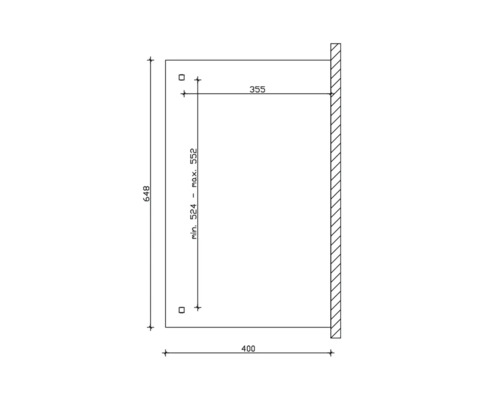 Technische tekening met maatvoering