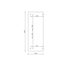 Technische tekening met afmetingen