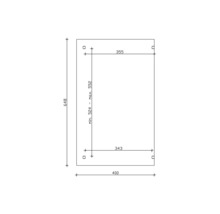 Technische tekening met afmetingen voor een product, afmetingen: 648, 355, 343, 400, minimaal 524, maximaal 552
