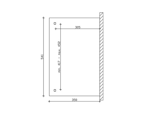 Technische tekening met maatvoering