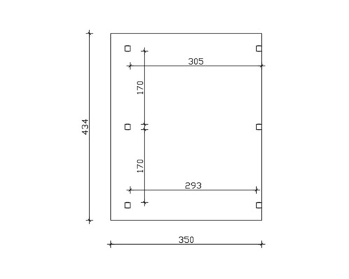 Technische tekening met maatvoering