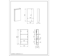 JUNGBORN Bovenkast 800x400x126 mm wit mat