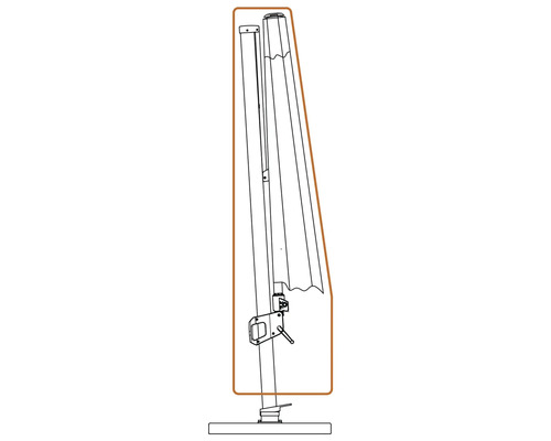 Afdekking voor tuinzweefparasol