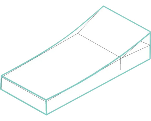 Schema van een tuintrap met bloktreden