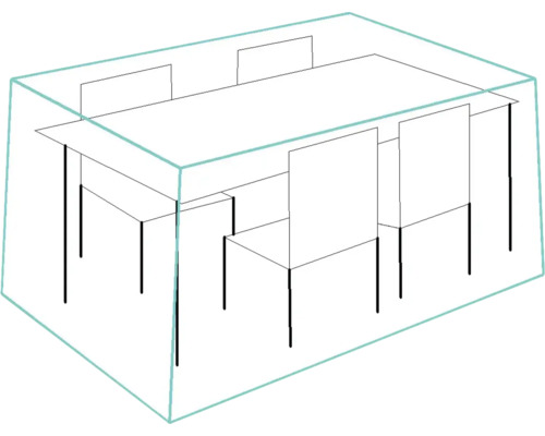 Beschermhoes voor tuintafel en stoelen